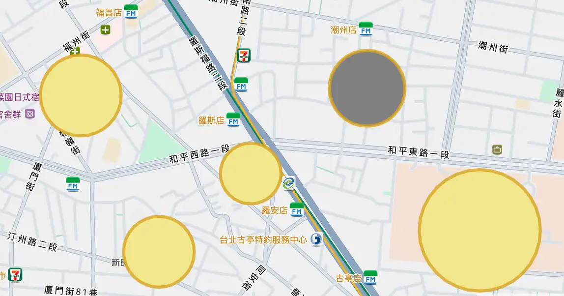 圓形Feature的點擊事件