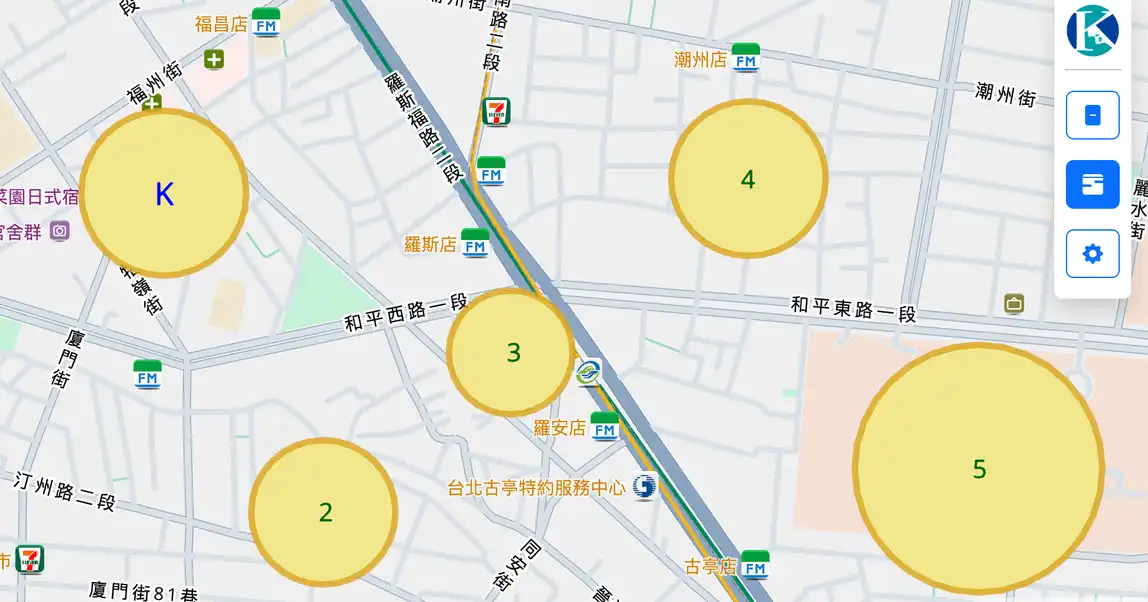 圓形Feature增加文字