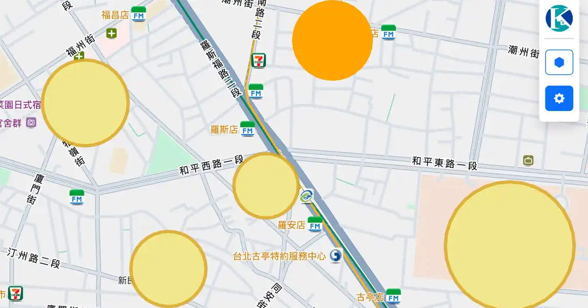 圓形Feature調整外觀