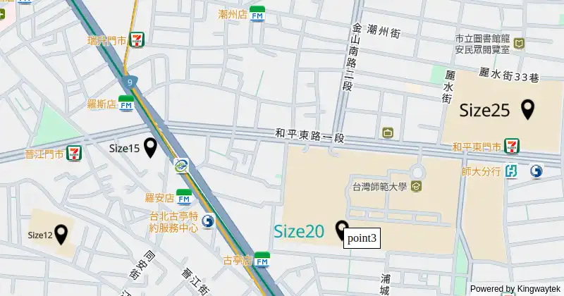 座標點Feature的互動效果